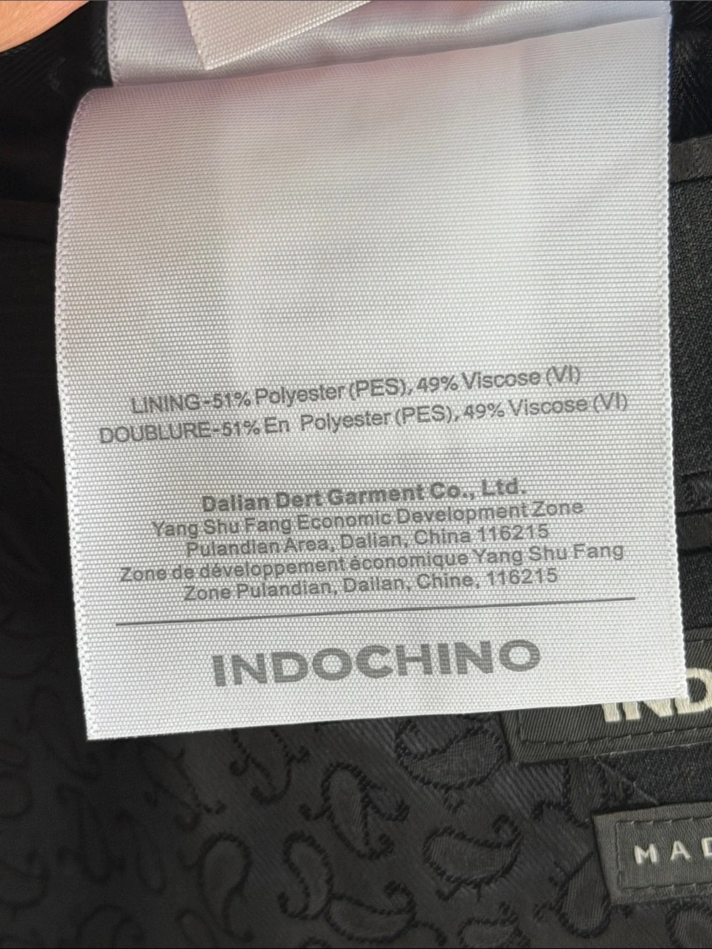 Indochino 100% Wool Sport Coat Blazer Charcoal Gray Check Custom